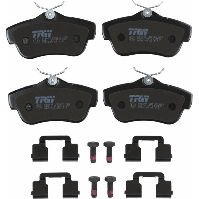 TRW GDB1740 Bremsbelagsatz, Scheibenbremse COTEC TRW GDB1740 Bremsbelagsatz, Scheibenbremse COTEC