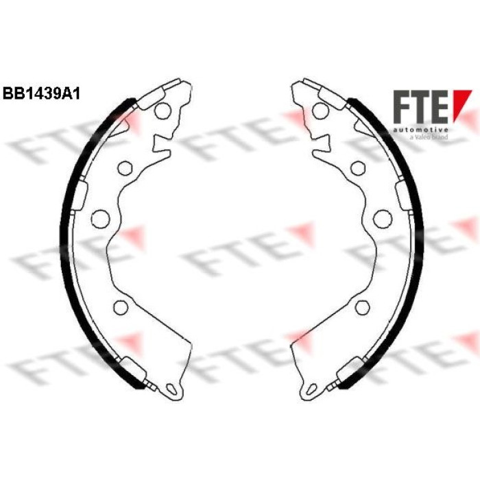 FTE 9100163 Bremsbackensatz FTE 9100163 Bremsbackensatz