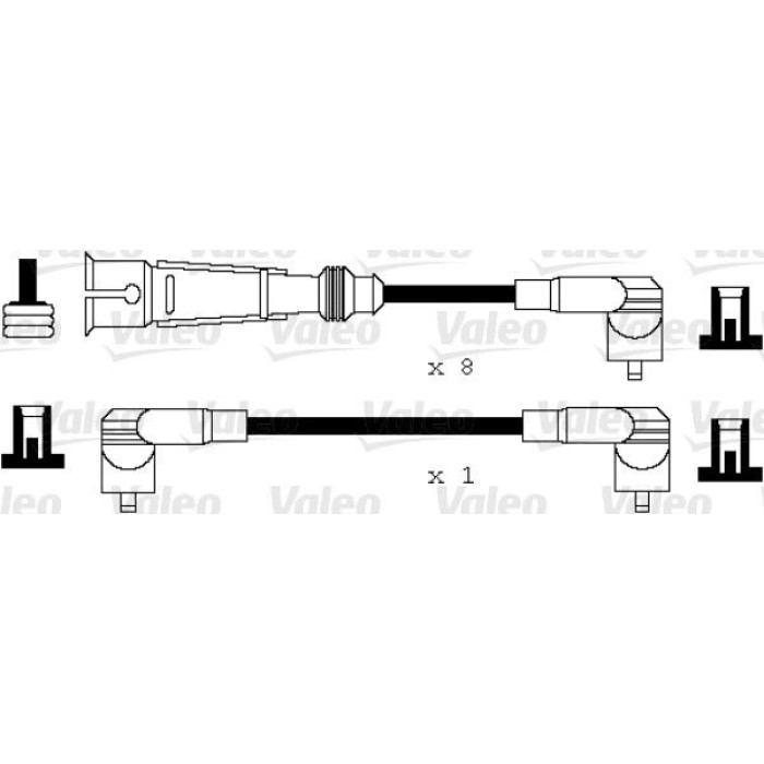Valeo 346105 Zündleitungssatz Valeo 346105 Zündleitungssatz