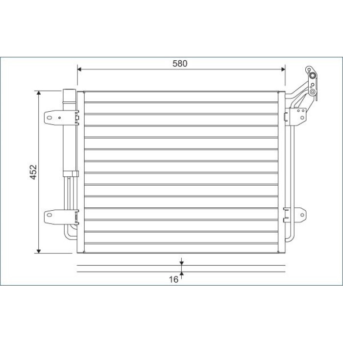 Valeo 814091 Kondensator, Klimaanlage Valeo 814091 Kondensator, Klimaanlage