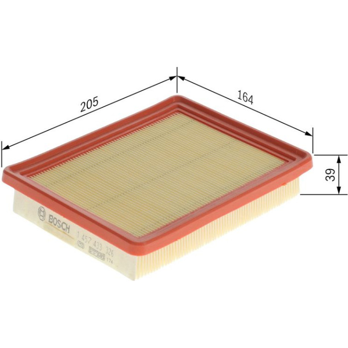 BOSCH 1 457 433 326 Luftfilter
