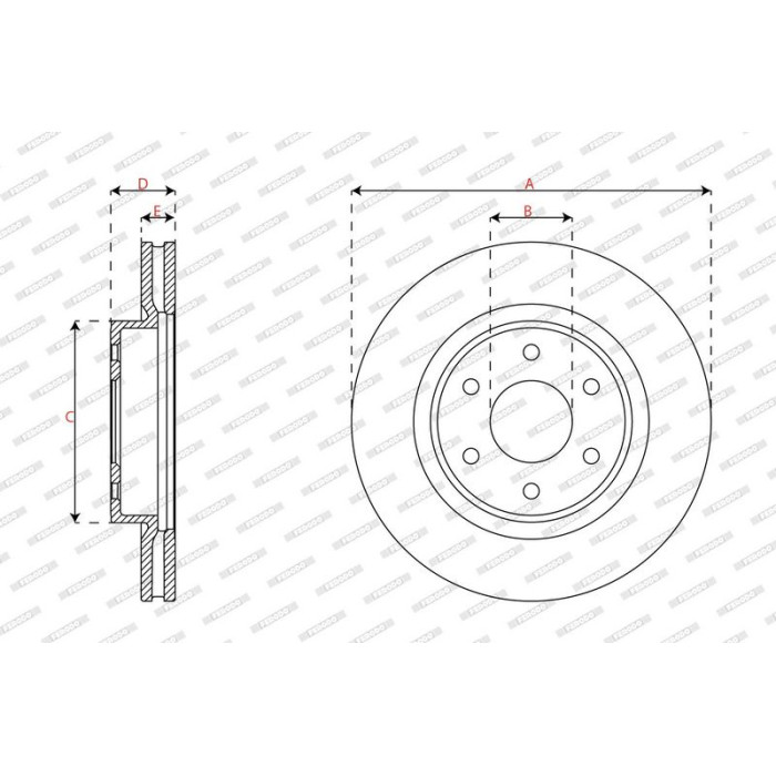 Ferodo DDF3061C Bremsscheibe PREMIER