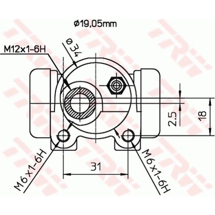 TRW BWD124 Radbremszylinder TRW BWD124 Radbremszylinder