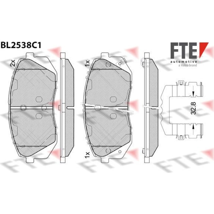 FTE 9011089 Bremsbelagsatz, Scheibenbremse FTE 9011089 Bremsbelagsatz, Scheibenbremse
