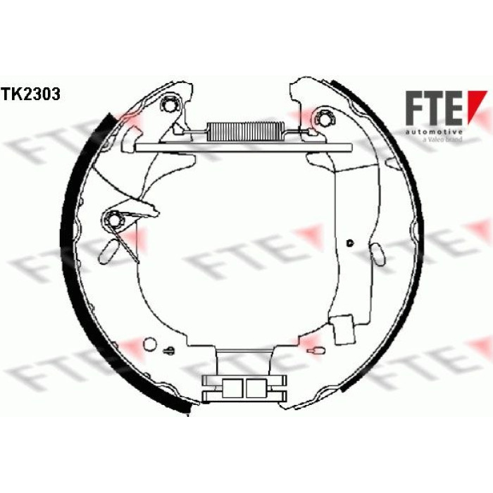 FTE 9110025 Bremsbackensatz