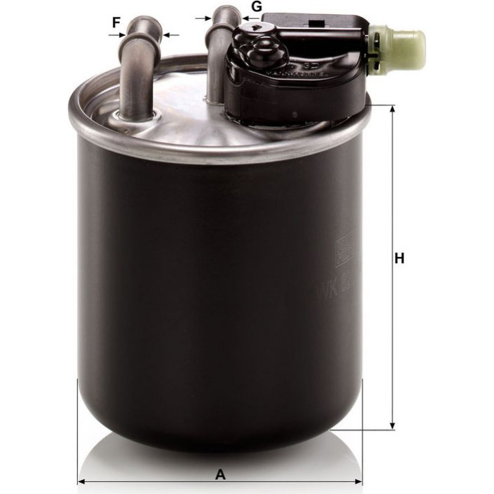 MANN-FILTER WK 820/14 Kraftstofffilter Leitungsfilter, 10mm, 8mm MANN-FILTER WK 820/14 Kraftstofffilter Leitungsfilter, 10mm, 8mm