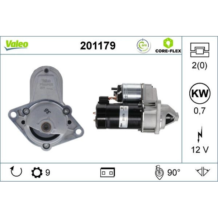 Valeo 201179 Starter CORE-FLEX Valeo 201179 Starter CORE-FLEX