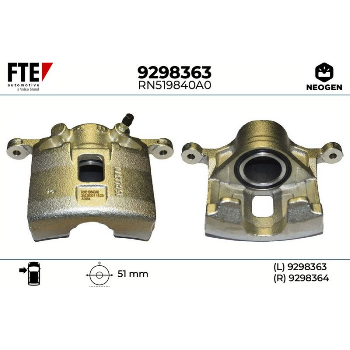 FTE 9298363 Bremssattel NEOGEN FTE 9298363 Bremssattel NEOGEN