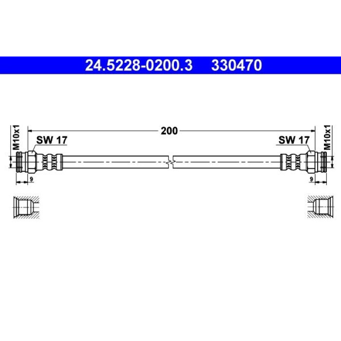 ATE 24.5228-0200.3 Bremsschlauch ATE 24.5228-0200.3 Bremsschlauch