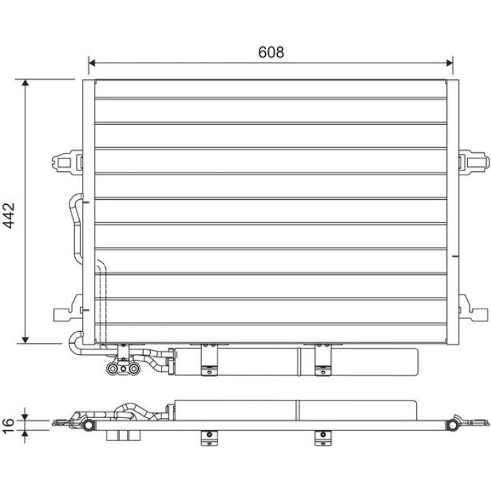 Valeo 818003 Kondensator, Klimaanlage Valeo 818003 Kondensator, Klimaanlage