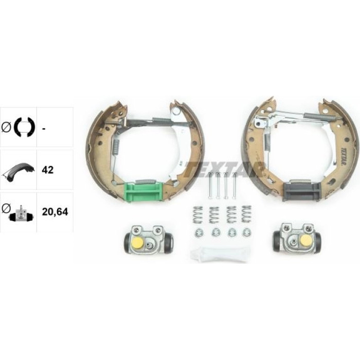 Textar 84031802 Bremsbackensatz Shoe Kit Pro Textar 84031802 Bremsbackensatz Shoe Kit Pro