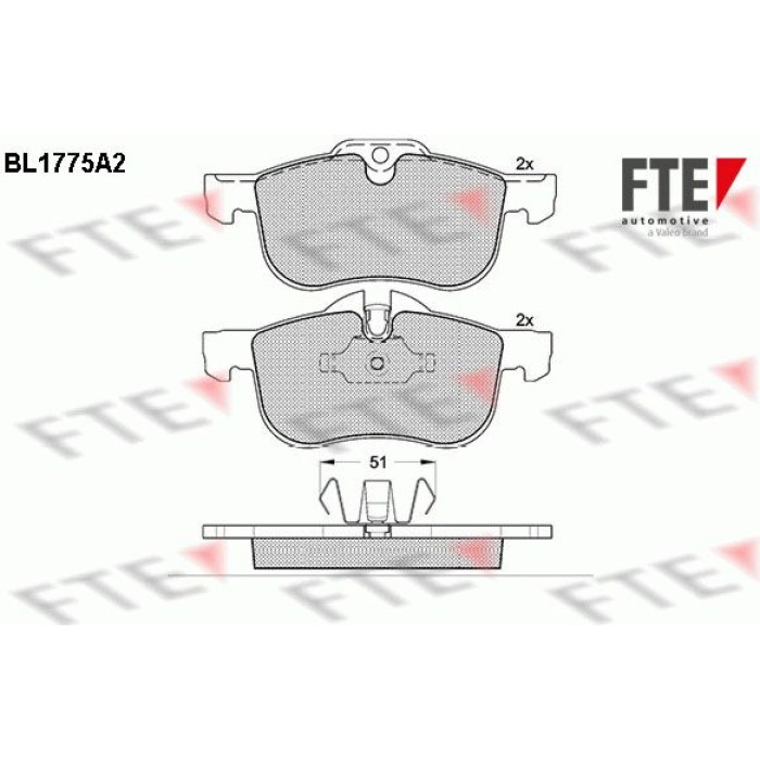 FTE 9010345 Bremsbelagsatz, Scheibenbremse FTE 9010345 Bremsbelagsatz, Scheibenbremse