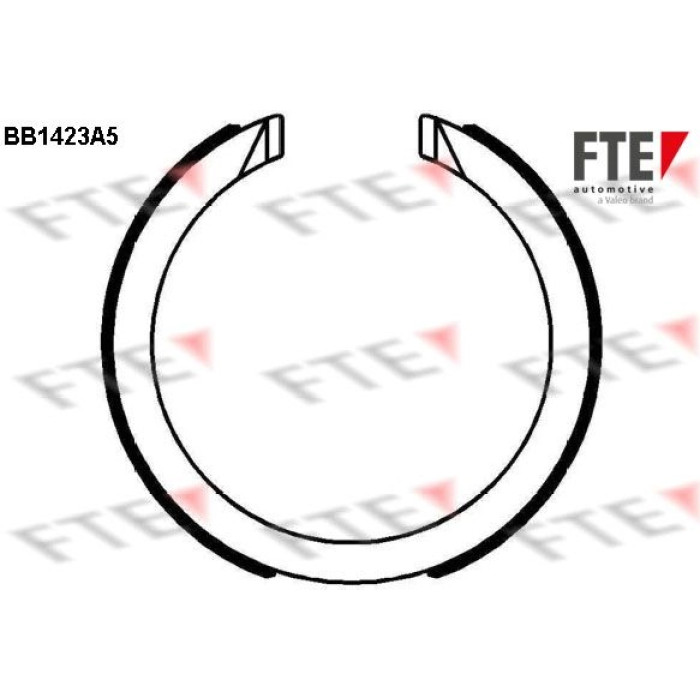 FTE 9100151 Bremsbackensatz, Feststellbremse