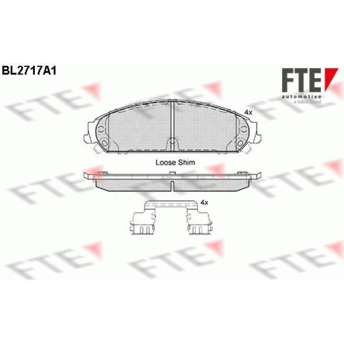 FTE 9010942 Bremsbelagsatz, Scheibenbremse FTE 9010942 Bremsbelagsatz, Scheibenbremse