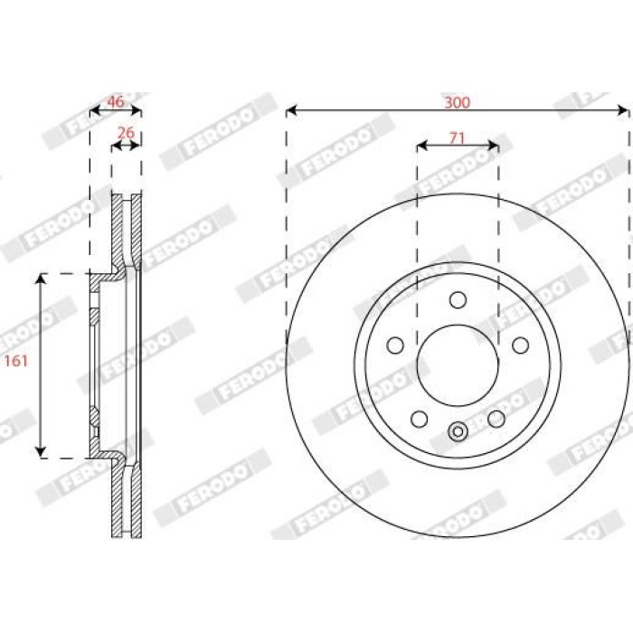 Ferodo DDF2811C Bremsscheibe PREMIER