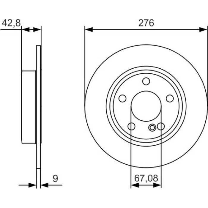 BOSCH 0 986 479 A03 Bremsscheibe BOSCH 0 986 479 A03 Bremsscheibe