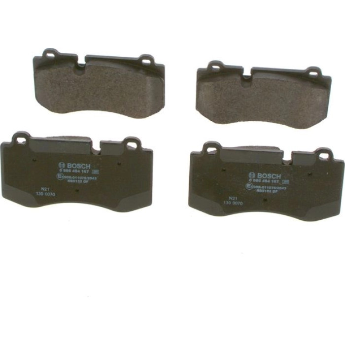 BOSCH 0 986 494 167 Bremsbelagsatz, Scheibenbremse BOSCH 0 986 494 167 Bremsbelagsatz, Scheibenbremse