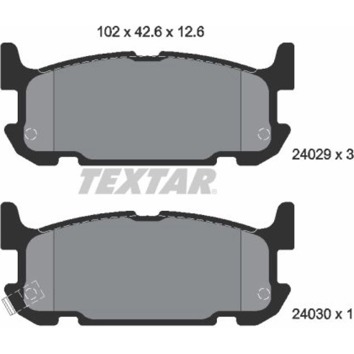 Textar 2402901 Bremsbelagsatz, Scheibenbremse Textar 2402901 Bremsbelagsatz, Scheibenbremse