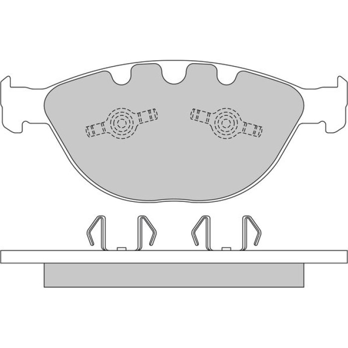 Metzger 1170380 Bremsbelagsatz, Scheibenbremse