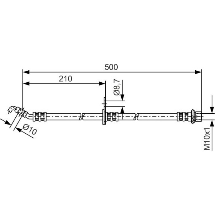 BOSCH 1 987 481 379 Bremsschlauch BOSCH 1 987 481 379 Bremsschlauch