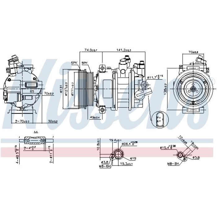 Nissens 89421 Kompressor, Klimaanlage FIRST FIT Nissens 89421 Kompressor, Klimaanlage FIRST FIT