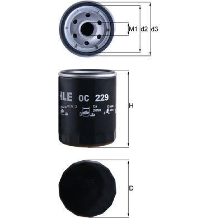 Knecht OC 229 Ölfilter