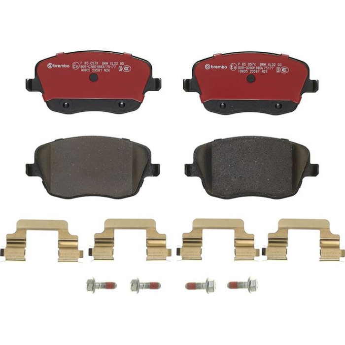 Brembo P 85 057X Bremsbelagsatz, Scheibenbremse XTRA LINE