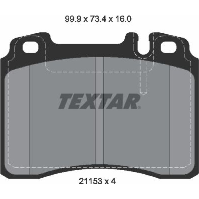 Textar 2115305 Bremsbelagsatz, Scheibenbremse Q+ Textar 2115305 Bremsbelagsatz, Scheibenbremse Q+