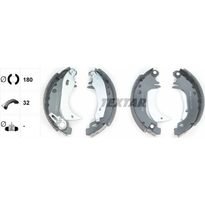 Textar 91038201 Bremsbackensatz Textar 91038201 Bremsbackensatz
