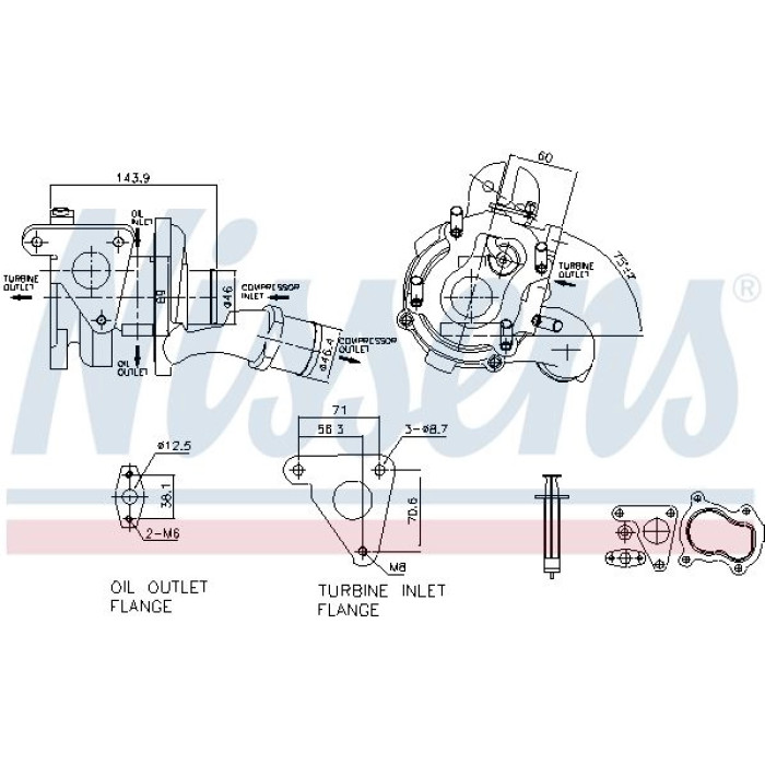 Nissens Turbolader 93093 Nissens Turbolader 93093