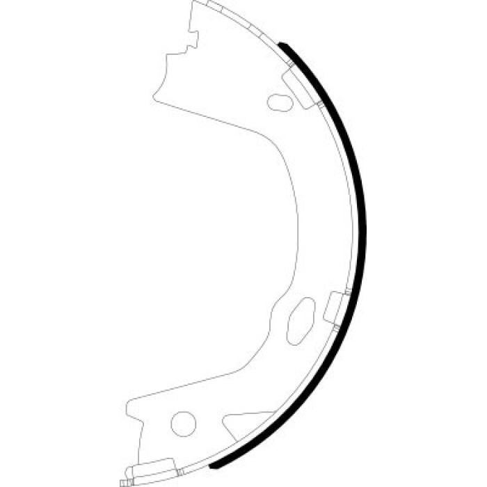 Hella 8DA 355 051-221 Bremsbackensatz, Feststellbremse Hella 8DA 355 051-221 Bremsbackensatz, Feststellbremse
