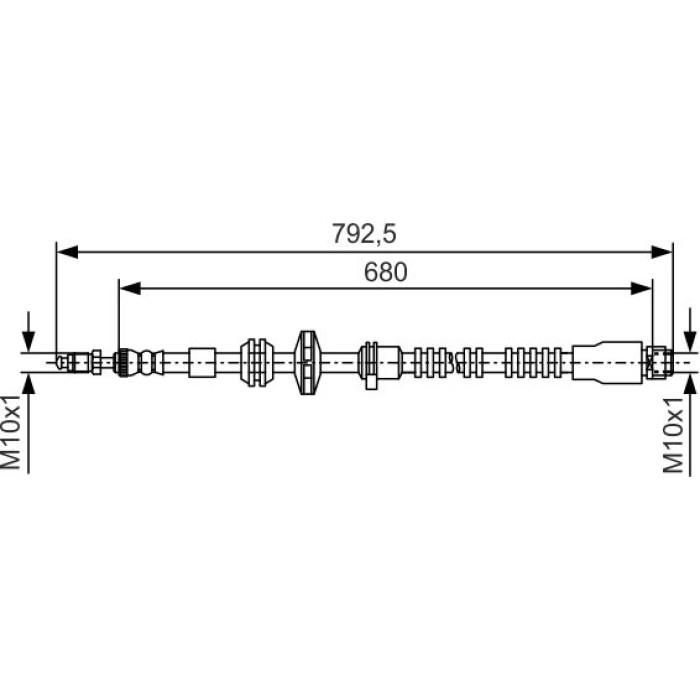 BOSCH 1 987 481 546 Bremsschlauch