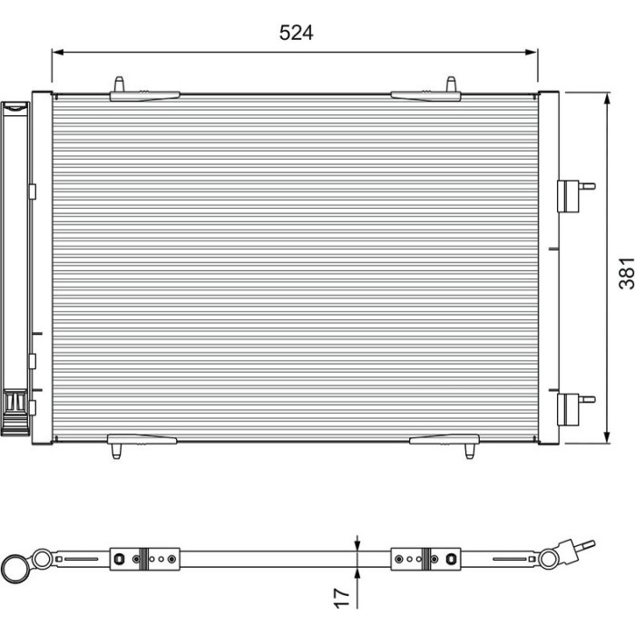Valeo 814406 Kondensator, Klimaanlage Valeo 814406 Kondensator, Klimaanlage