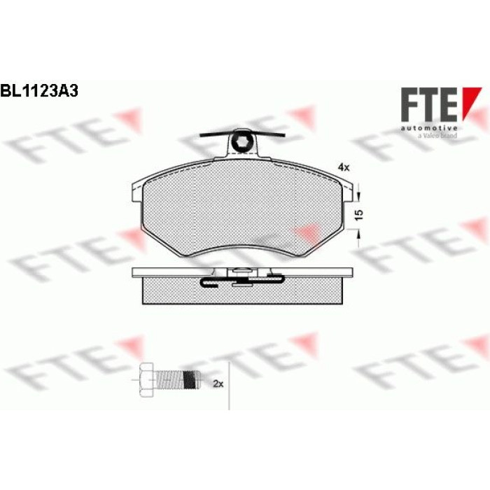 FTE 9010035 Bremsbelagsatz, Scheibenbremse FTE 9010035 Bremsbelagsatz, Scheibenbremse