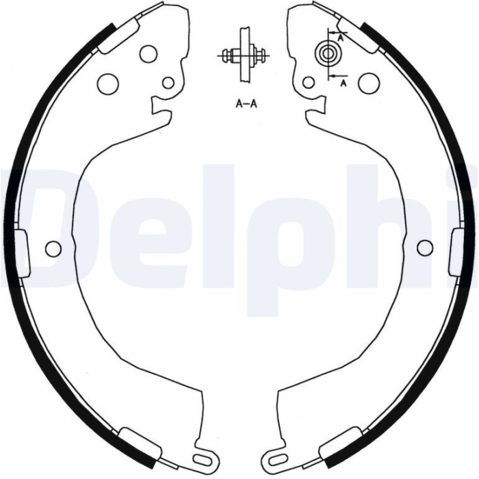 Delphi LS1826 Bremsbackensatz Delphi LS1826 Bremsbackensatz