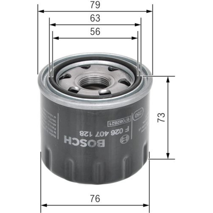 BOSCH F 026 407 128 Ölfilter BOSCH F 026 407 128 Ölfilter
