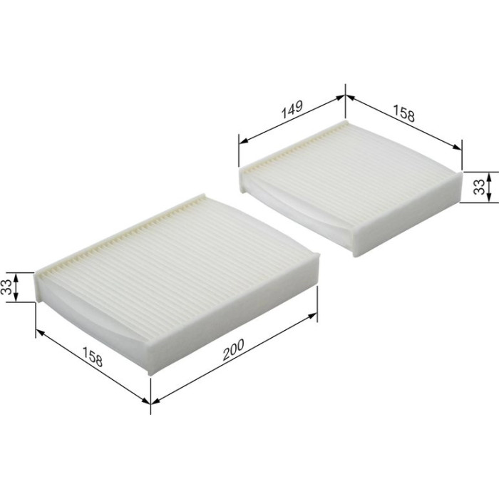 BOSCH 1 987 432 136 Innenraumfilter BOSCH 1 987 432 136 Innenraumfilter