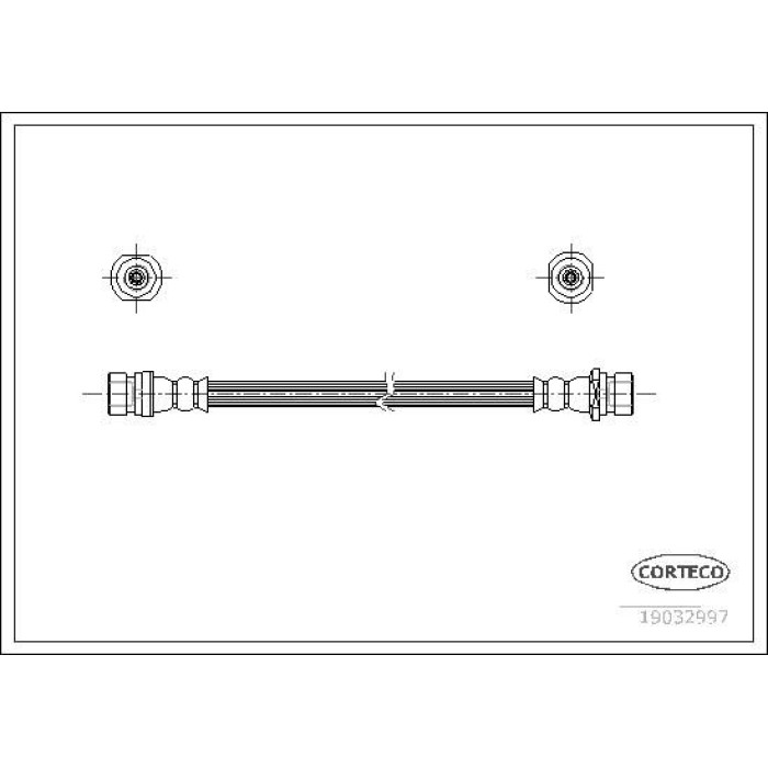 Corteco 19032997 Bremsschlauch Corteco 19032997 Bremsschlauch