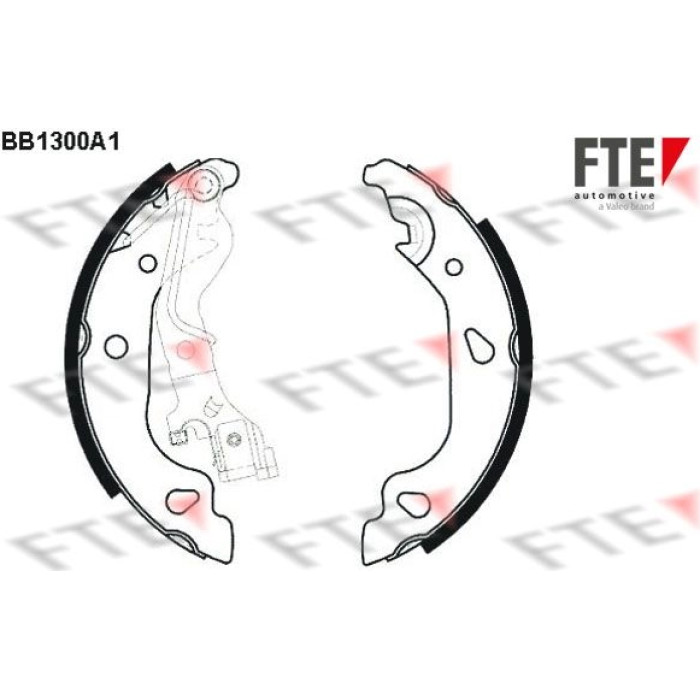 FTE 9100070 Bremsbackensatz FTE 9100070 Bremsbackensatz