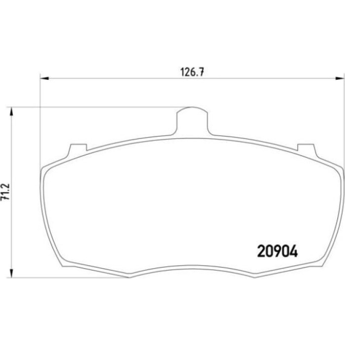 Brembo P 52 013 Bremsbelagsatz, Scheibenbremse PRIME LINE