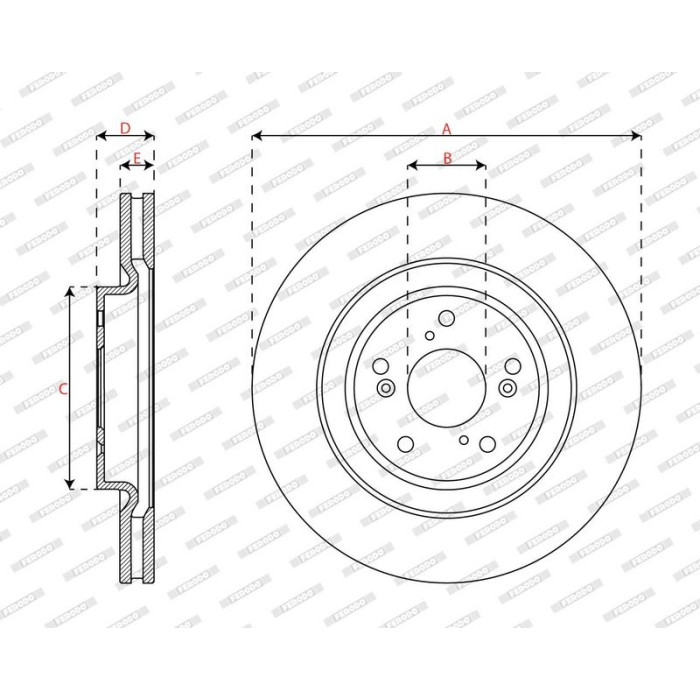 Ferodo DDF3069C Bremsscheibe PREMIER