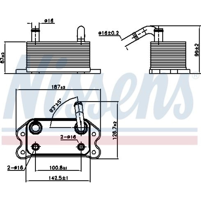 Nissens 90779 Ölkühler, Motoröl Nissens 90779 Ölkühler, Motoröl