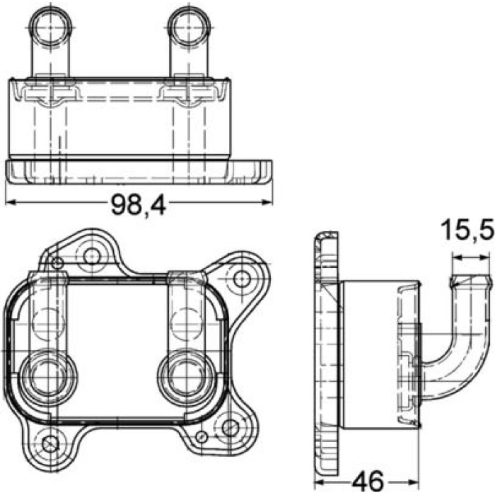 Mahle CLC 168 000P Ölkühler, Motoröl BEHR Premium Line Mahle CLC 168 000P Ölkühler, Motoröl BEHR Premium Line