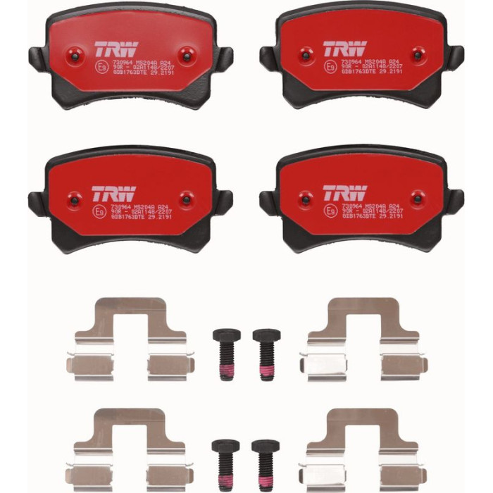TRW GDB1763DTE Bremsbelagsatz, Scheibenbremse DTEC COTEC TRW GDB1763DTE Bremsbelagsatz, Scheibenbremse DTEC COTEC