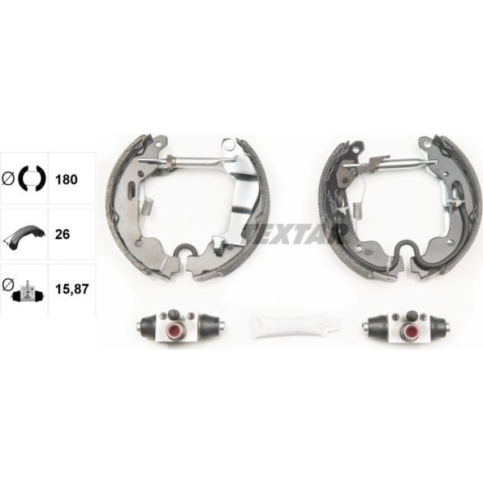 Textar 84058000 Bremsbackensatz Shoe Kit Pro Textar 84058000 Bremsbackensatz Shoe Kit Pro