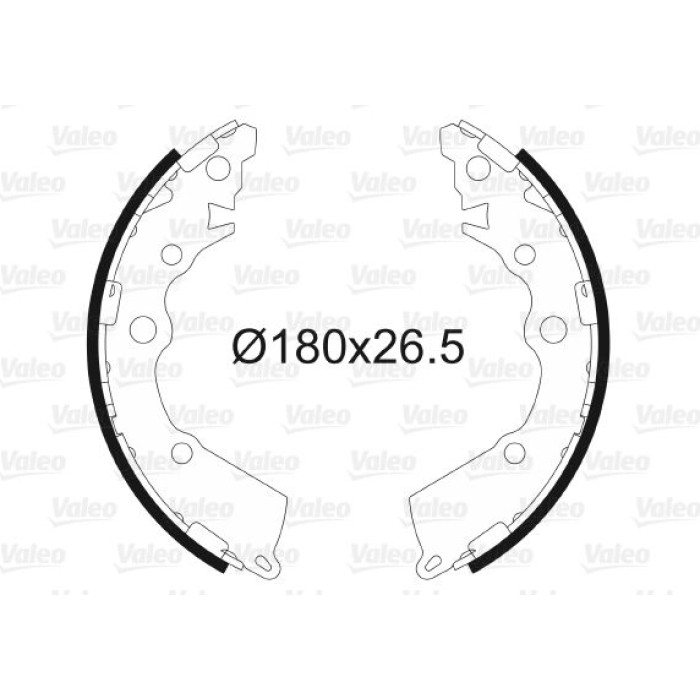 Valeo 564152 Bremsbackensatz Valeo 564152 Bremsbackensatz
