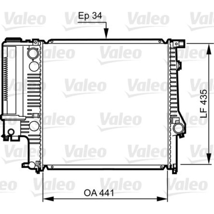 Valeo 731512 Kühler, Motorkühlung Valeo 731512 Kühler, Motorkühlung