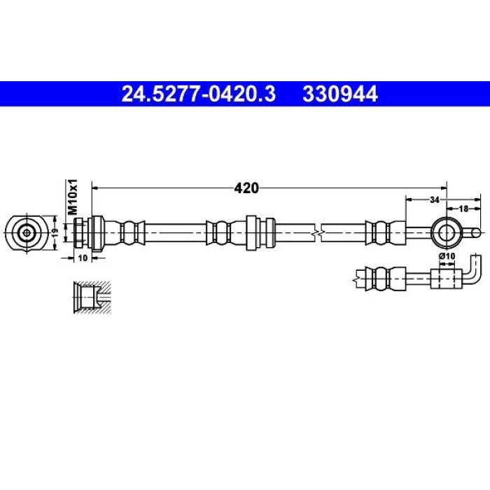 ATE 24.5277-0420.3 Bremsschlauch