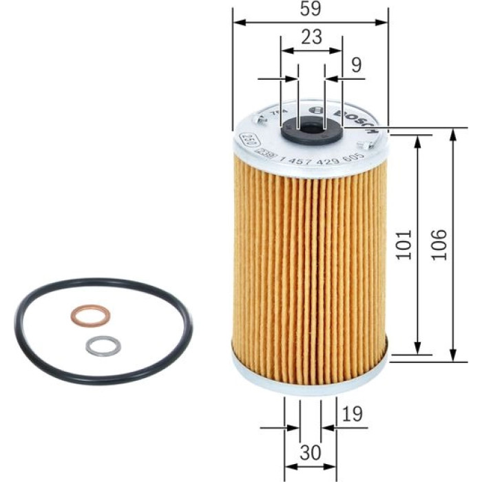 BOSCH 1 457 429 605 Ölfilter BOSCH 1 457 429 605 Ölfilter