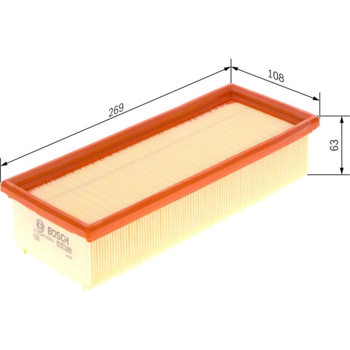 BOSCH F 026 400 263 Luftfilter